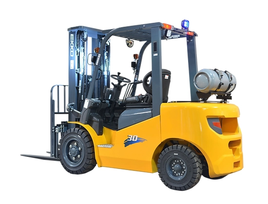 EKKO EK30LP Pneumatic Forklift (LPG) 6000 lbs cap, 189" Lift Height